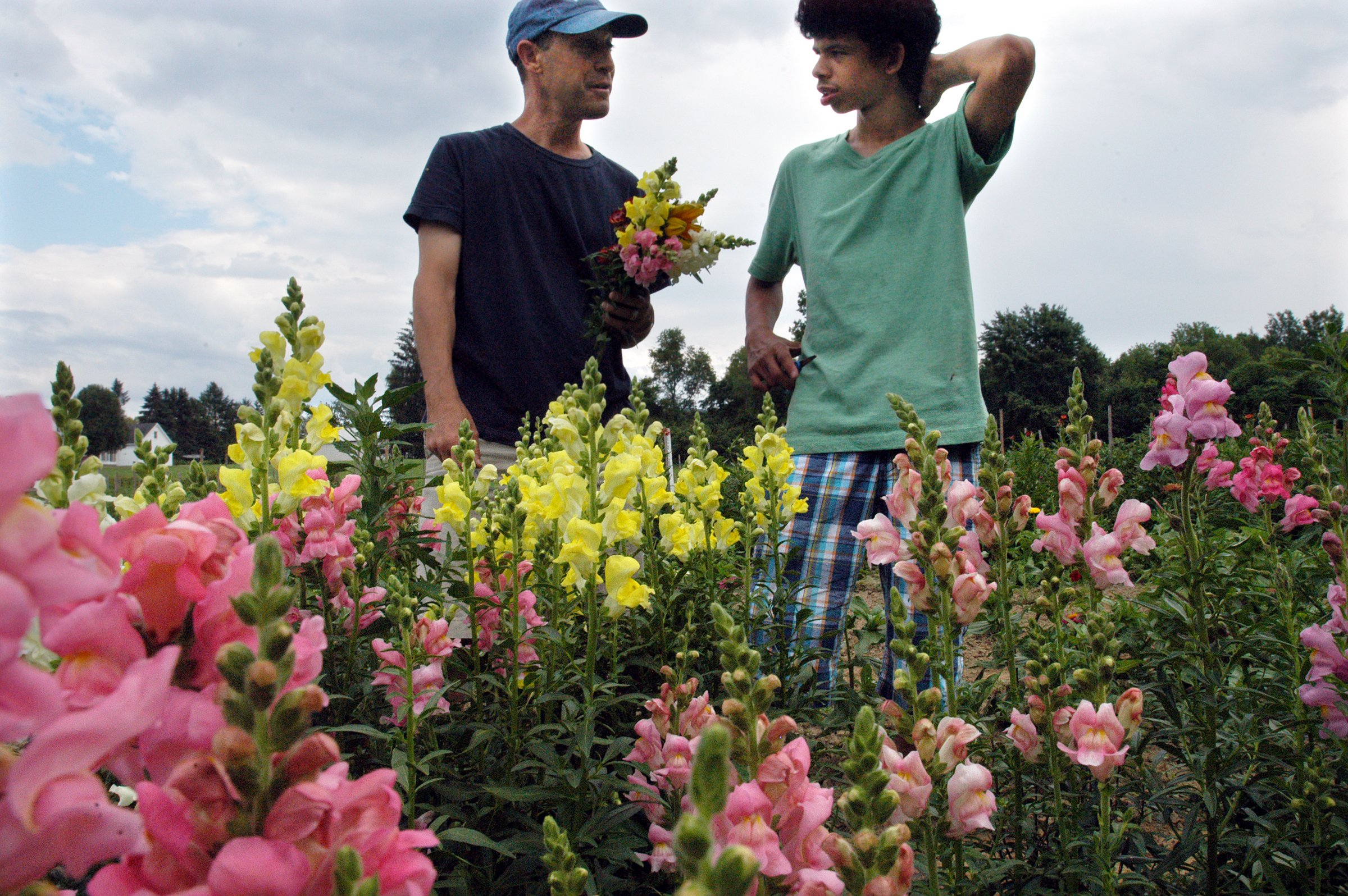garden flowers with Alex